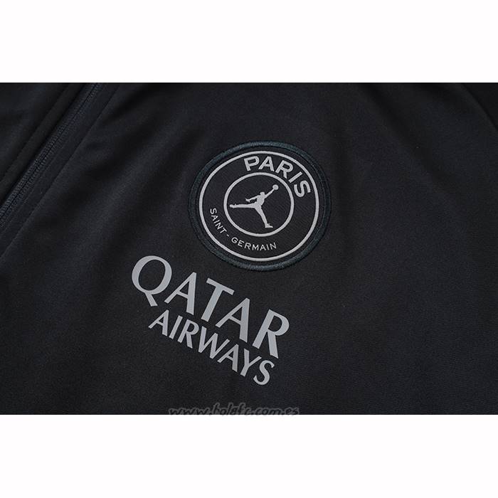 Chandal de Chaqueta del  Paris Saint-Germain Jordan Nino 2025-2026 Negro